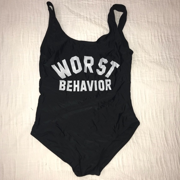 Other - Worst Behavior one piece bathing suit